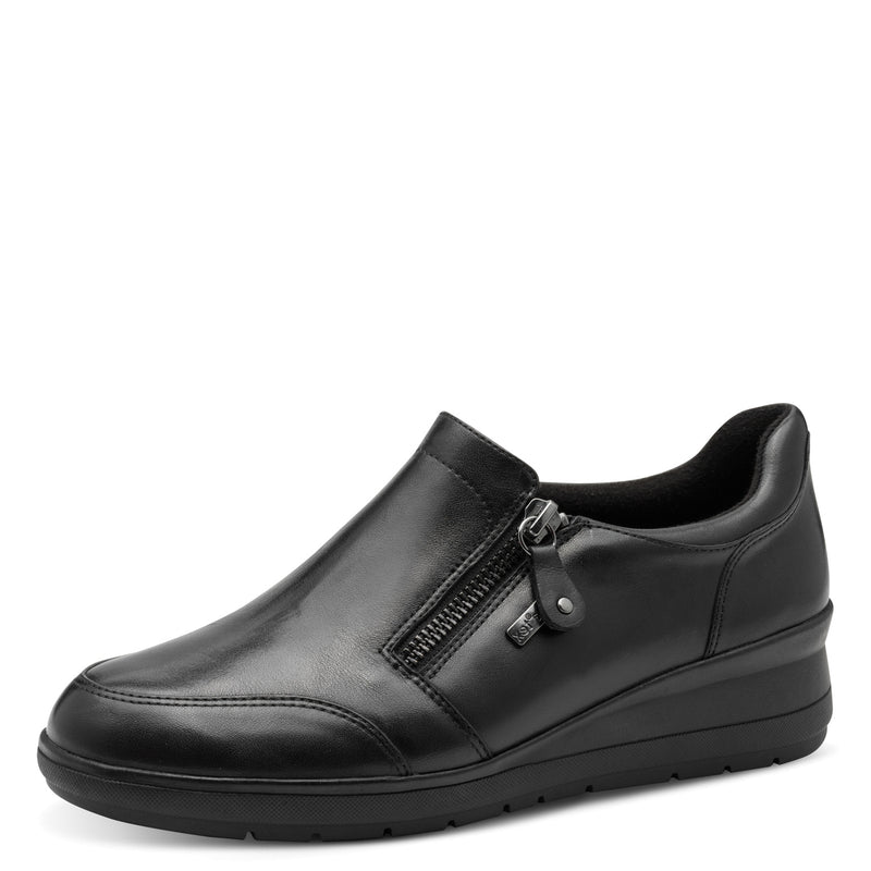 Women's Black Jana Softline Slip Ons