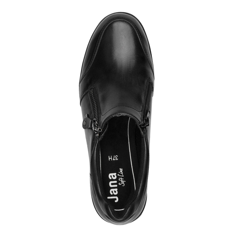 Women's Black Jana Softline Slip Ons