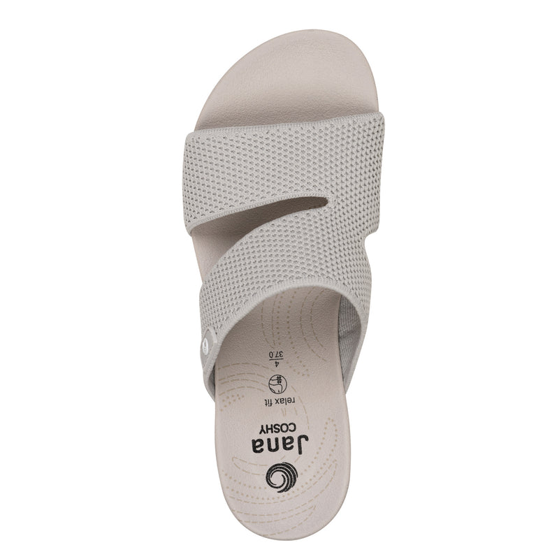 Women's Light Grey Jana Coshy Slides