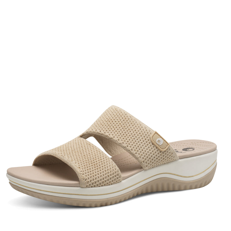 Women's Beige Jana Coshy Slides