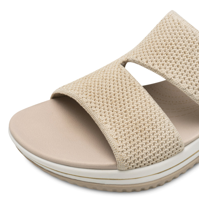 Women's Beige Jana Coshy Slides