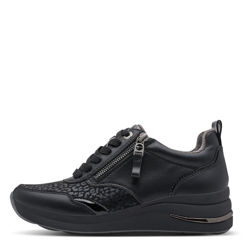 Women's Black Tamaris Comfort Trainers