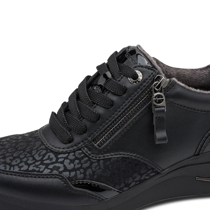 Women's Black Tamaris Comfort Trainers