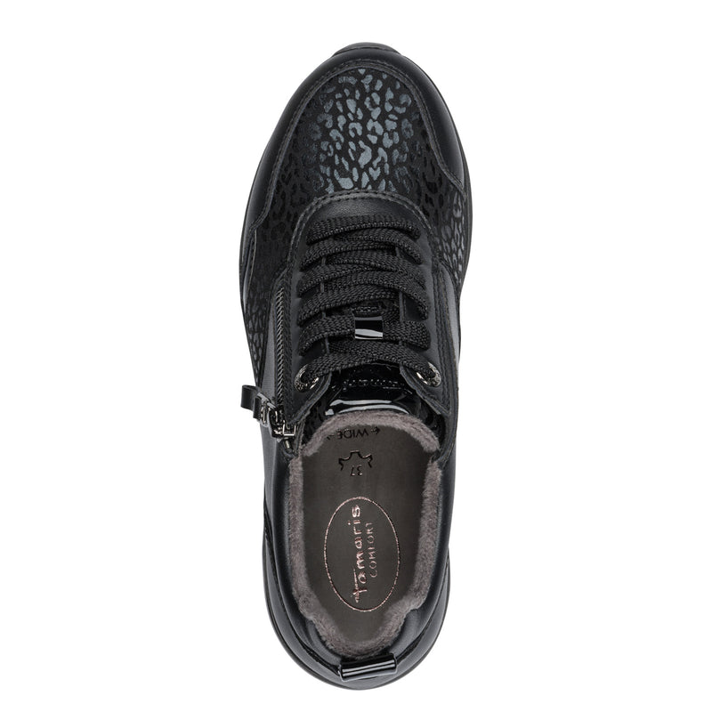 Women's Black Tamaris Comfort Trainers
