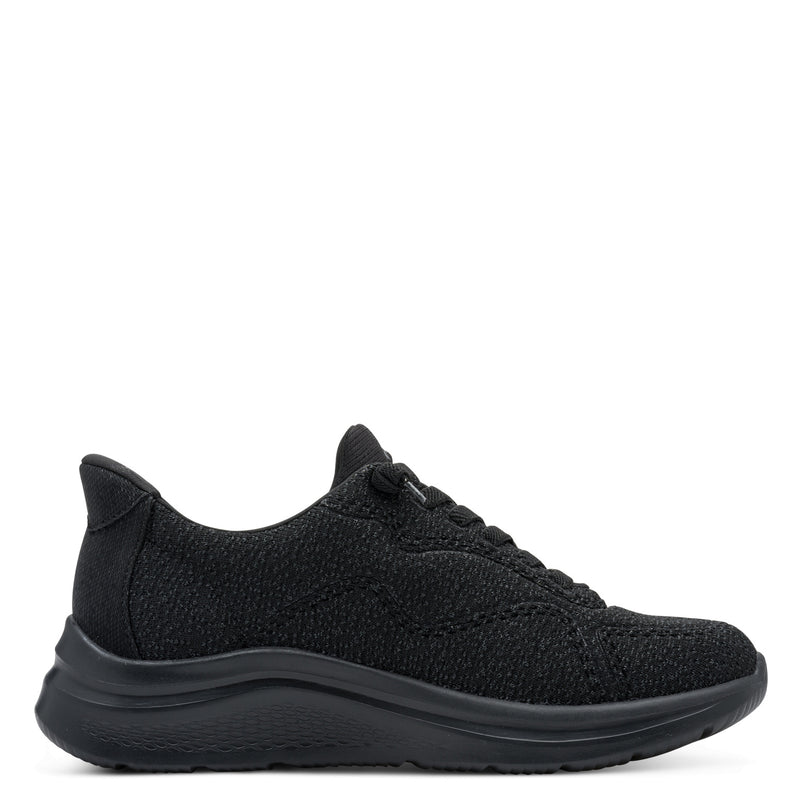 Women's Black Tamaris Comfort Sneakers