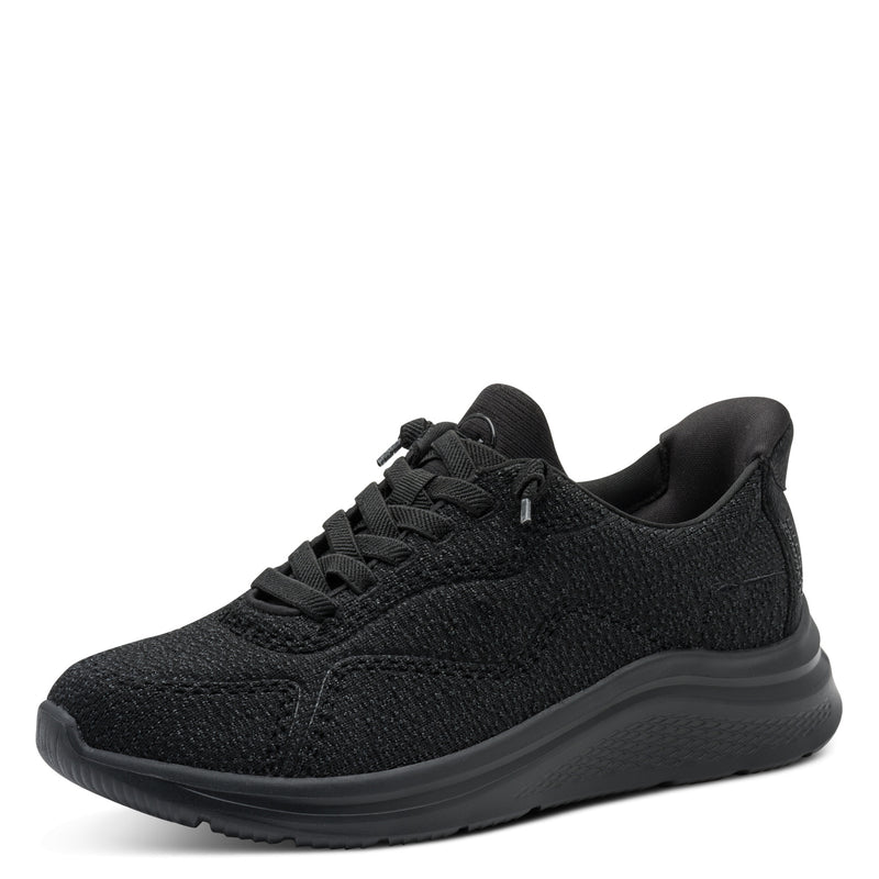 Women's Black Tamaris Comfort Sneakers
