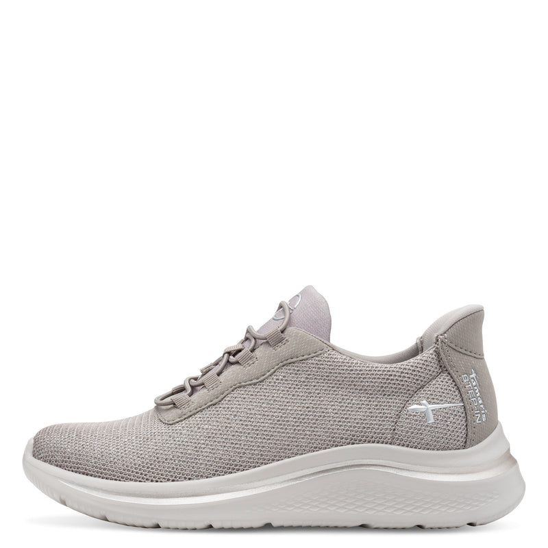 Women's Taupe Tamaris Comfort Lace-up