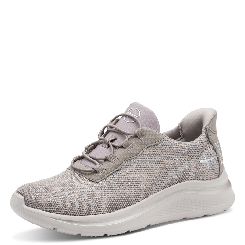 Women's Taupe Tamaris Comfort Lace-up