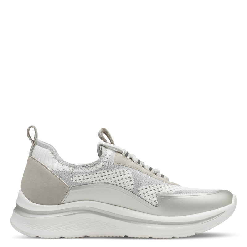 Women's Light Grey Tamaris Comfort Cooling Vegan Trainers