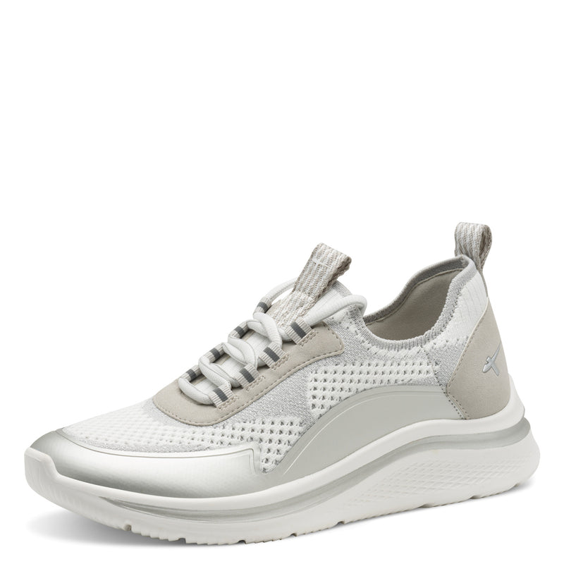 Women's Light Grey Tamaris Comfort Cooling Vegan Trainers