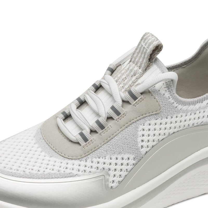 Women's Light Grey Tamaris Comfort Cooling Vegan Trainers