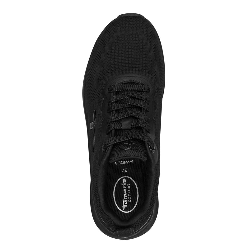 Women's Black Tamaris Comfort Sneakers
