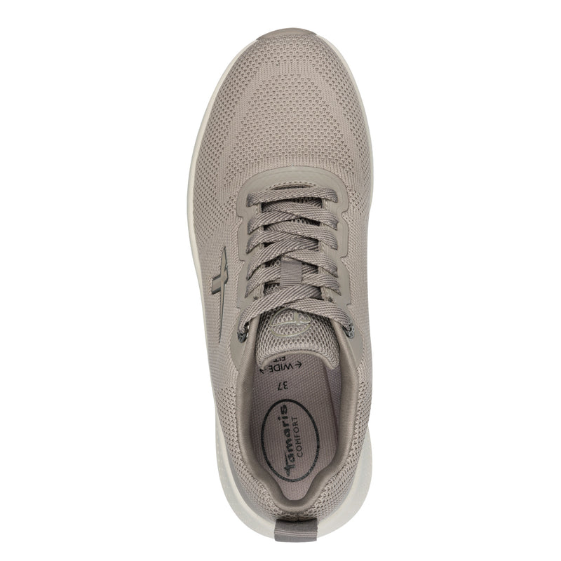 Women's Taupe Tamaris Comfort Sneakers