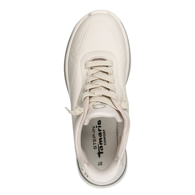 Women's Beige Tamaris Comfort Sneakers