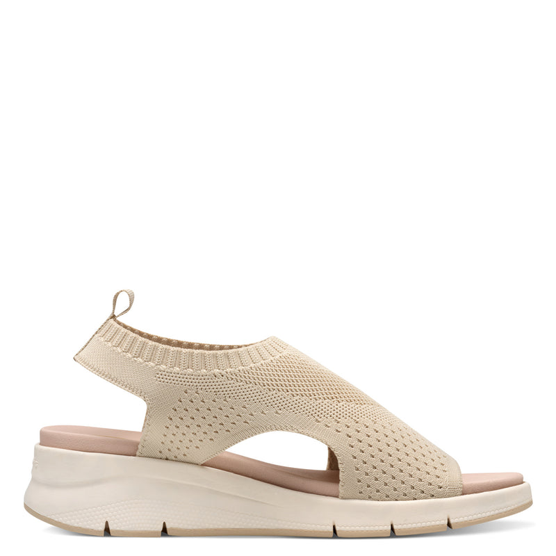 Women's Ivory Tamaris Comfort Full Cover Sandal