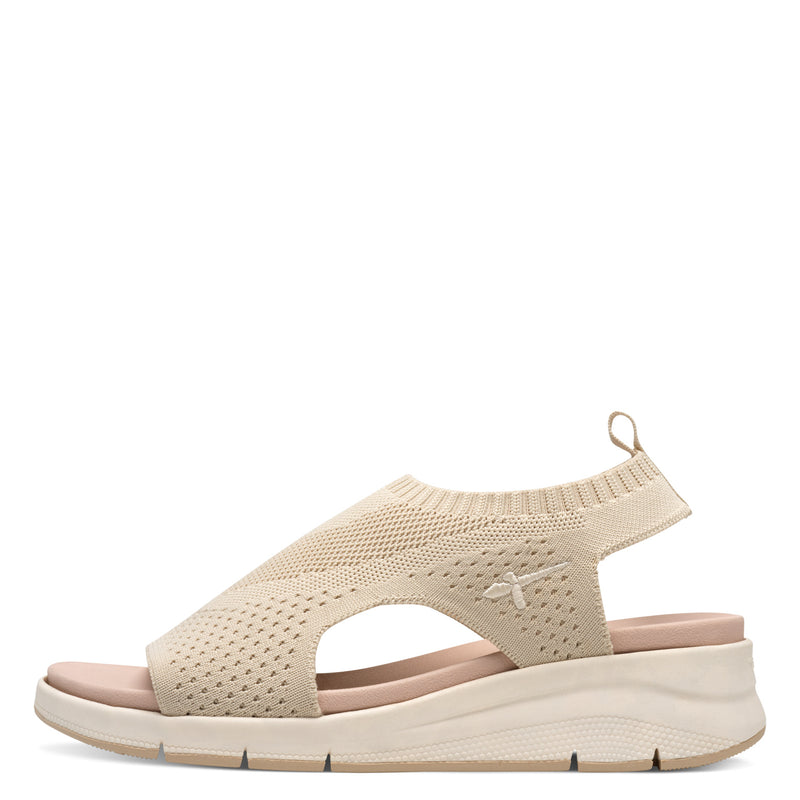 Women's Ivory Tamaris Comfort Full Cover Sandal