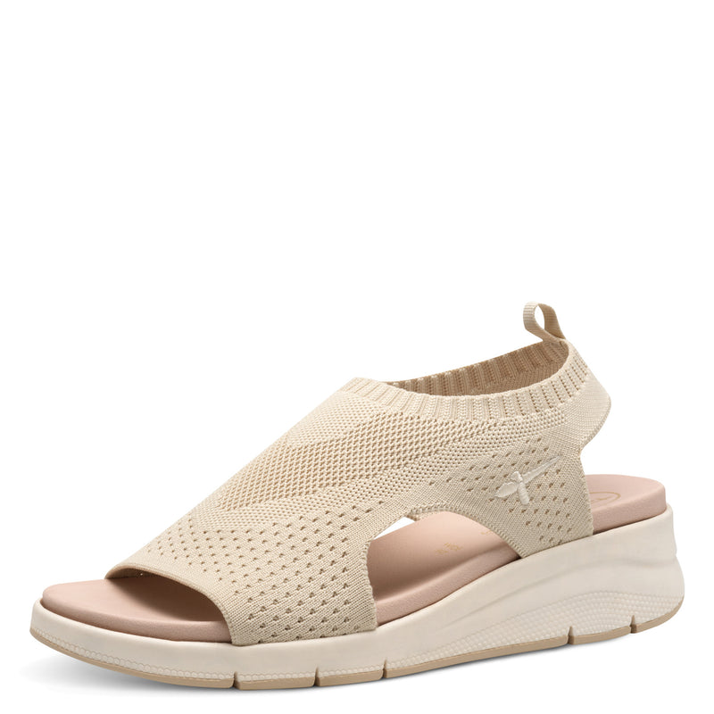 Women's Ivory Tamaris Comfort Full Cover Sandal
