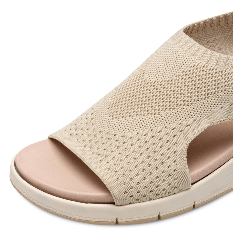 Women's Ivory Tamaris Comfort Full Cover Sandal