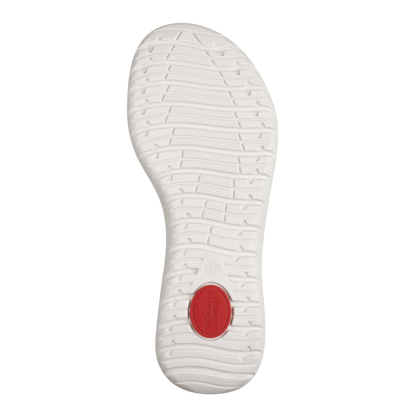 Women's White Tamaris Comfort Multi Strap Sandal