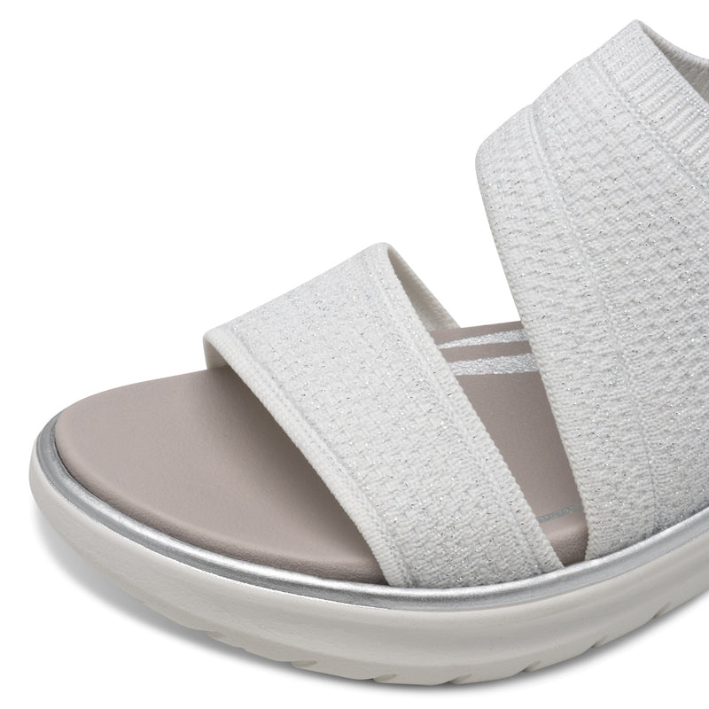 Women's White Tamaris Comfort Multi Strap Sandal