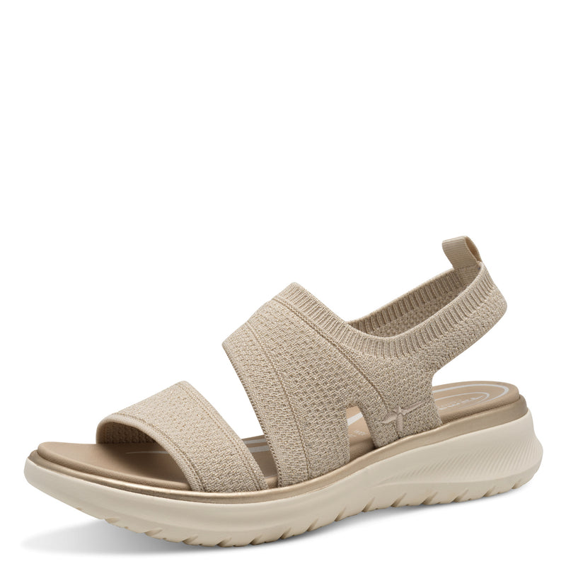 Women's Beige Tamaris Comfort Multi Strap Sandal