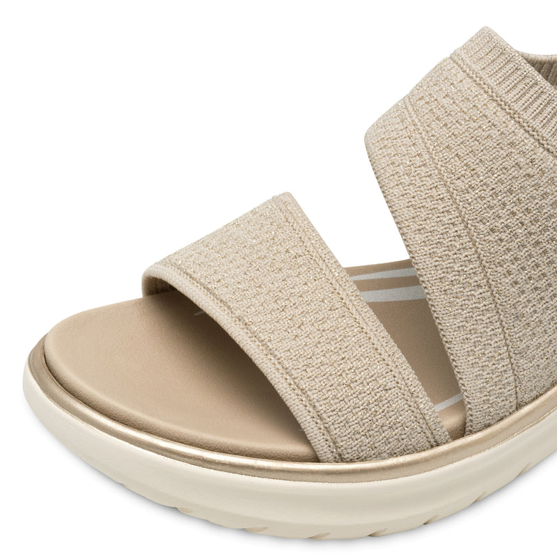 Women's Beige Tamaris Comfort Multi Strap Sandal