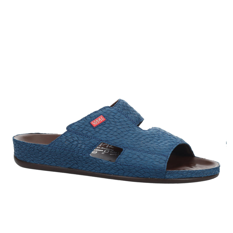 Men's Blue Vital Prägung Slippers