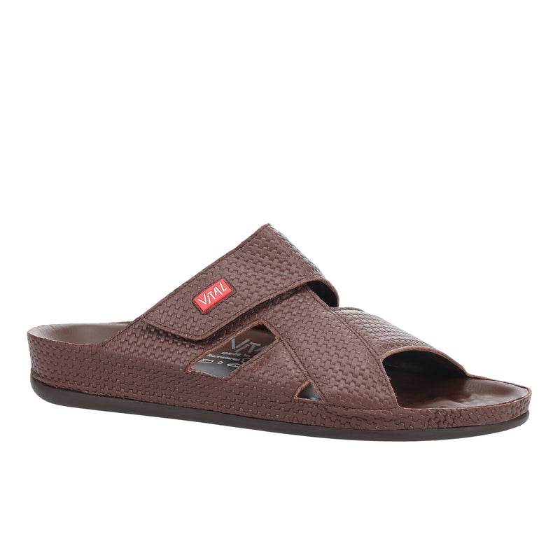Men's Brown Vital Prägung Slippers