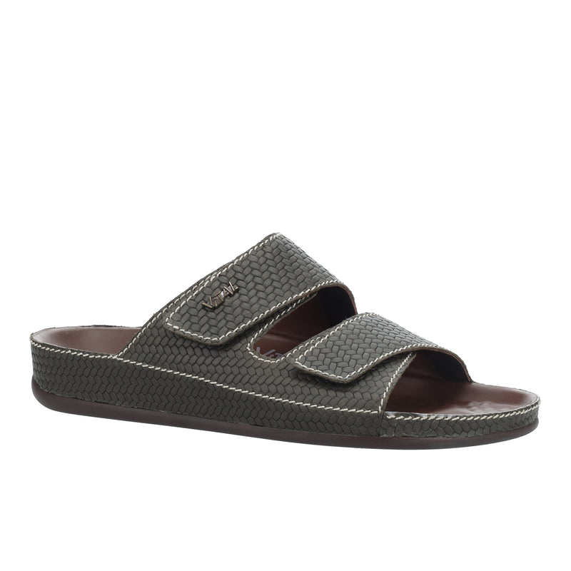 Men's Olive Vital Prägung Slippers