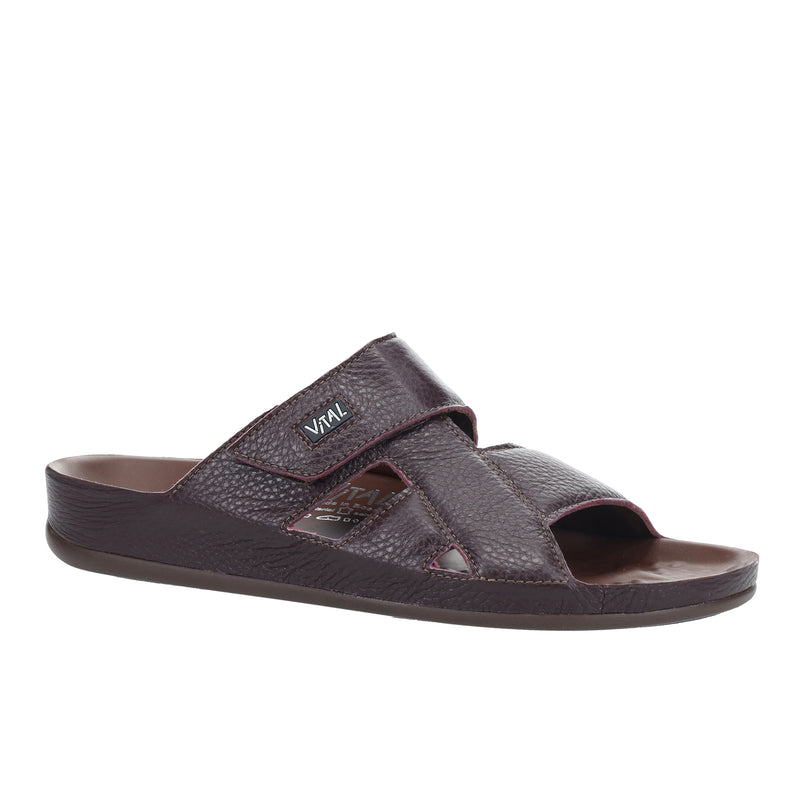 Men's Dark Brown Vital Hirschnappa Slippers