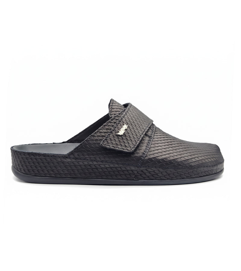 Men's Black Vital - Diamant Präg. Mules