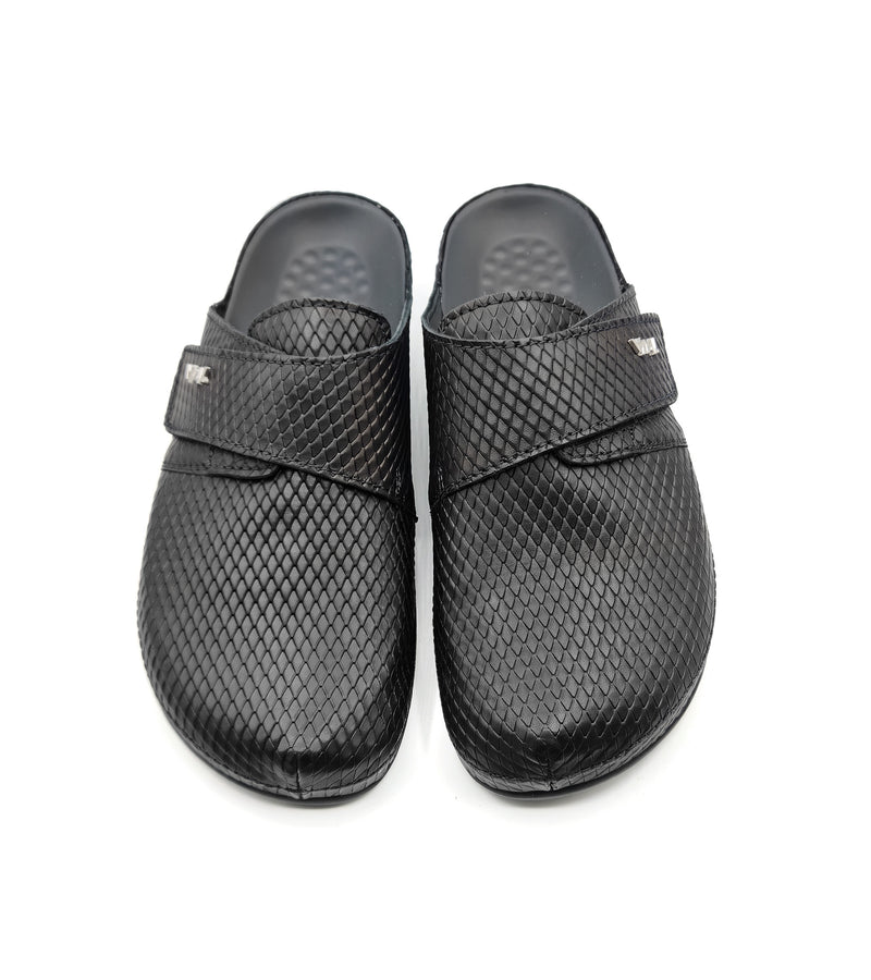 Men's Black Vital - Diamant Präg. Mules