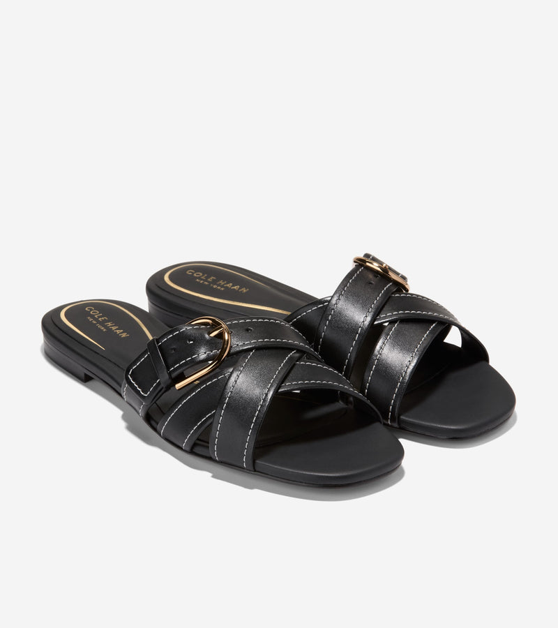 Velma Buckle Slide Sandals