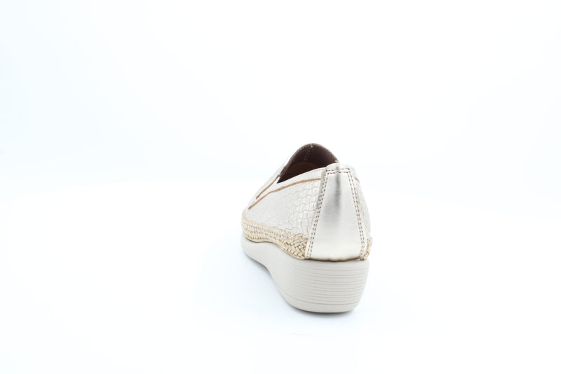 Women's Gold Dory Slip-Ons