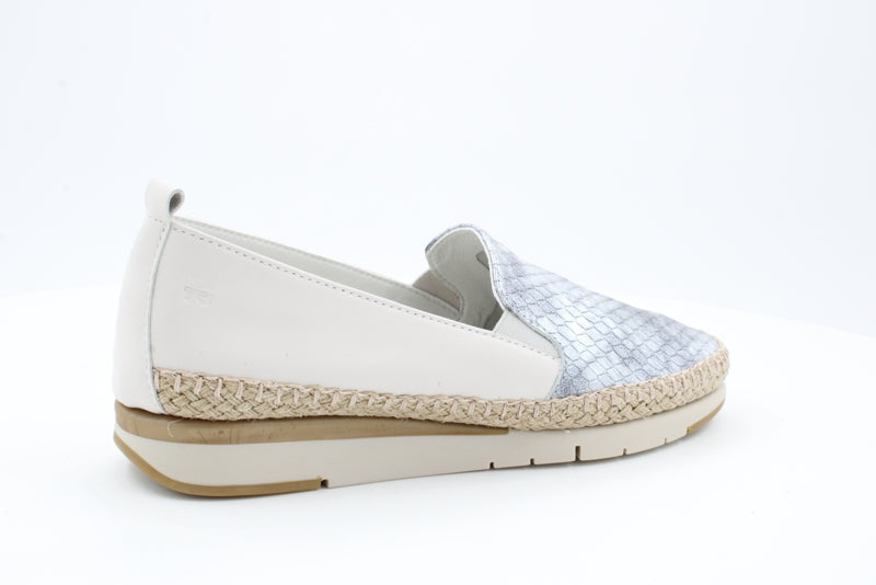 Women's Silver Fusion Rope Slip-Ons