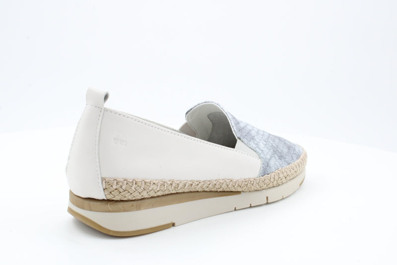 Women's Silver Fusion Rope Slip-Ons