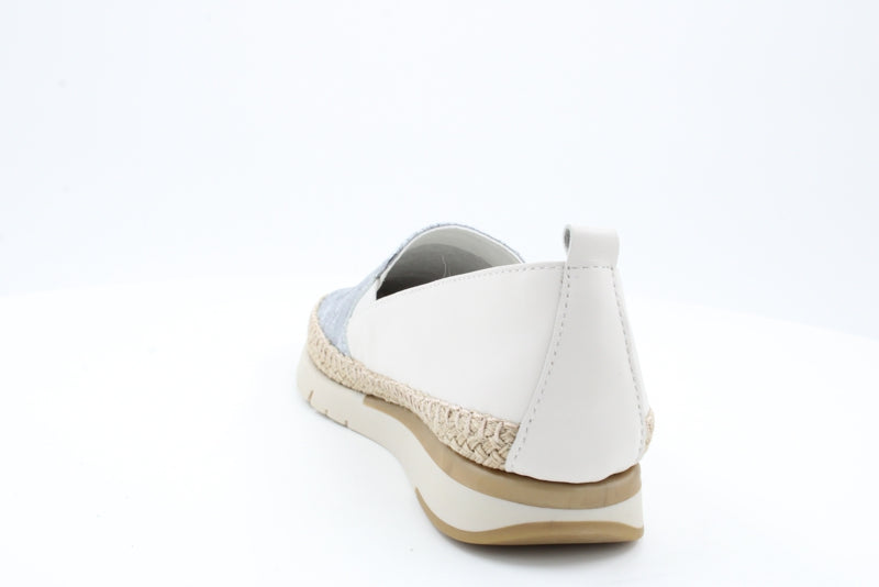 Women's Silver Fusion Rope Slip-Ons