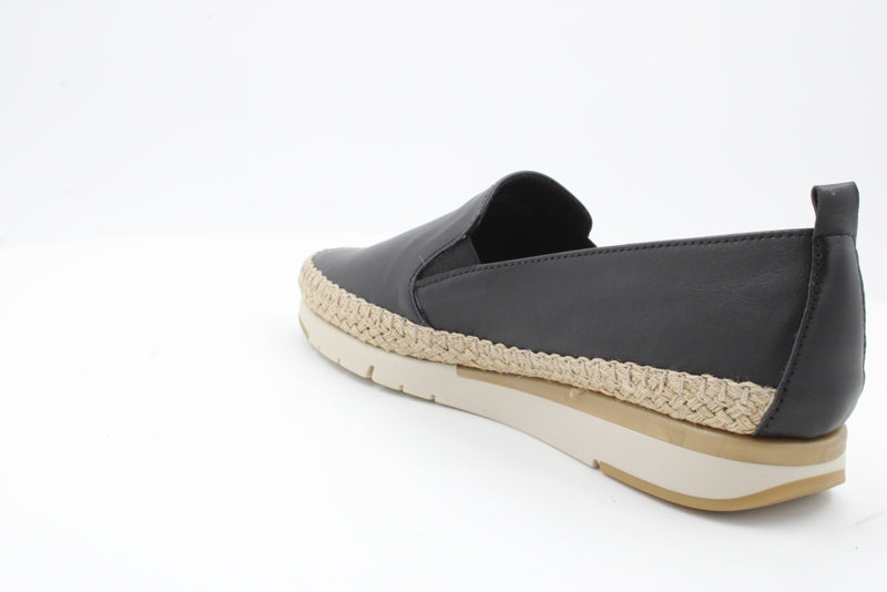 Women's Black Fusion Rope Slip-Ons