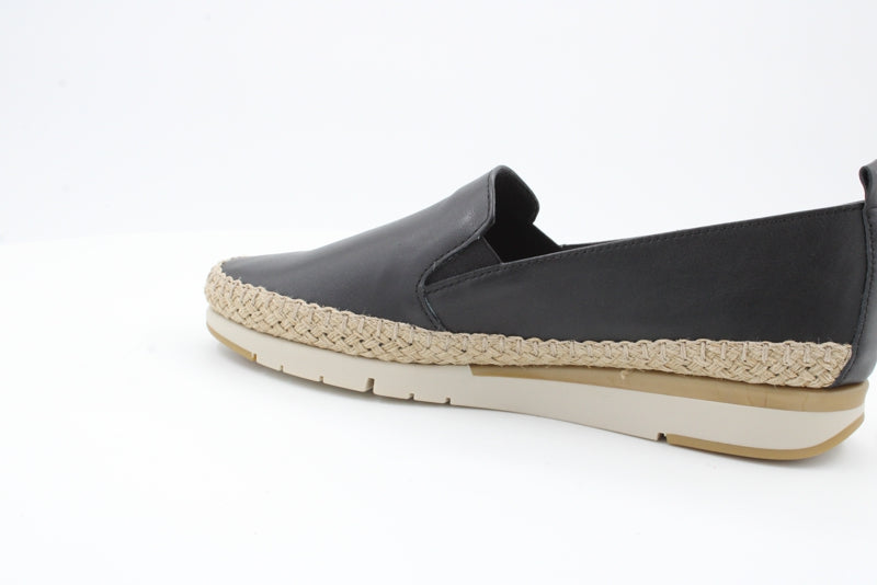 Women's Black Fusion Rope Slip-Ons