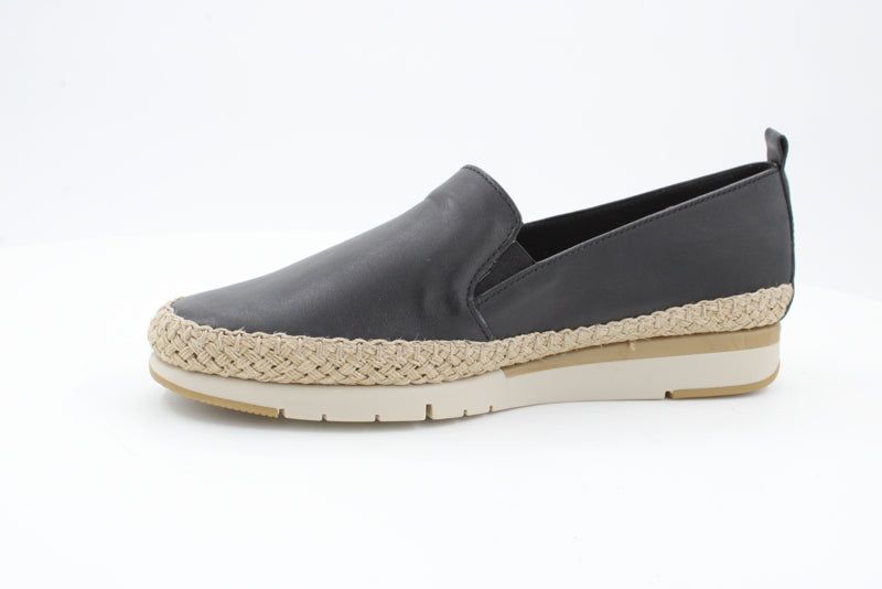 Women's Black Fusion Rope Slip-Ons