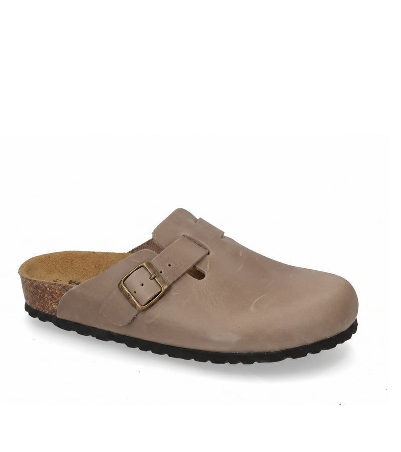 Men's Taupe Vitello Softsystem Mules
