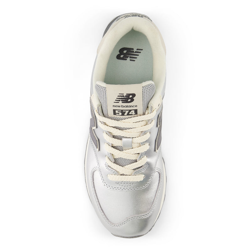 Women's Silver 574 Sneakers