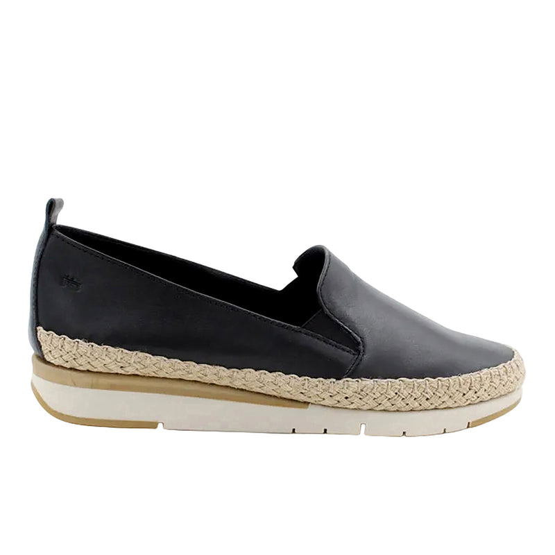 Women's Black Fusion Rope Slip-Ons
