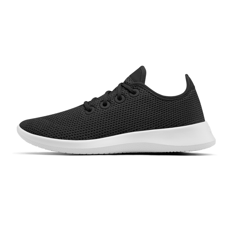Mens Tree Runner - Jet Black (White Sole)