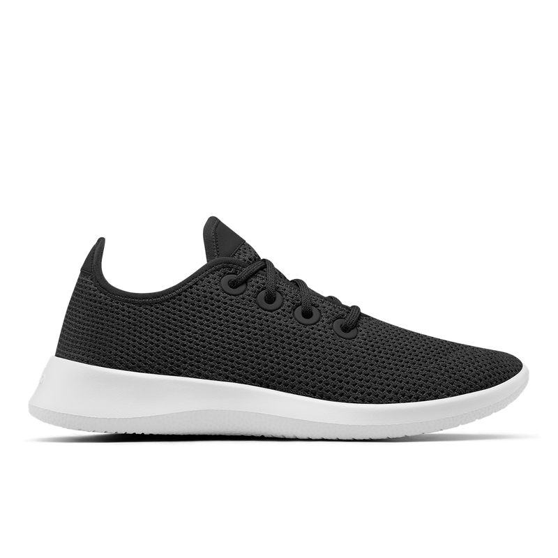 Mens Tree Runner - Jet Black (White Sole)